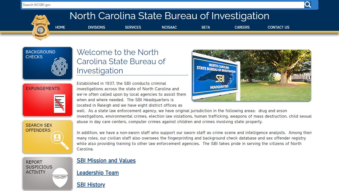 NCSBI - Background Checks